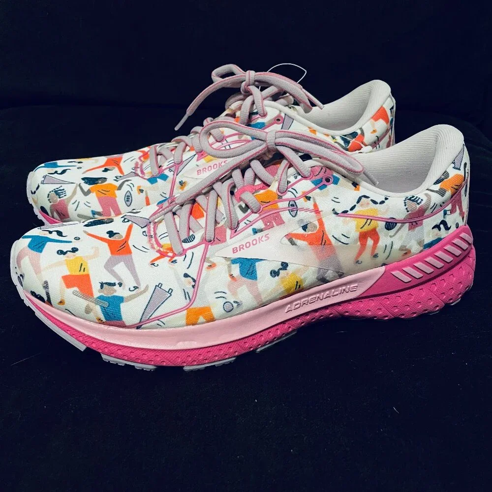 NEW Brooks Adrenaline GTS 21 Running Shoes Rare Colorway Womens 10 US 42 EUR - Picture 6 of 16